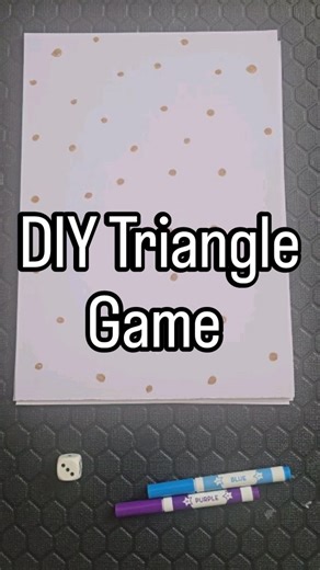 Julia London🇬🇧/ Sibiu🇷🇴 on Instagram: "🎲✏️ DIY Triangle Dice Game! ✏️🎲 Looking for a fun, screen-free game? Try this easy draw and play challenge! 😄 📝 How to play: 1️⃣ Draw lots of dots on a piece of paper 2️⃣ Take turns rolling the dice 🎲 3️⃣ Draw the same number of lines as the dice shows 4️⃣ Try to close the triangle using the lines 🔺 ✨ Every time you close a triangle, it’s yours! 🏆 The player who closes the most triangles wins! Perfect for playdates, rainy days, or family game nig