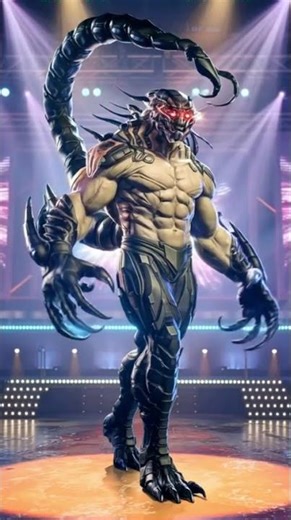 Gigantic Scorpion Transform into a Muscular Man right on AGT Stage #transformation #aitransformation