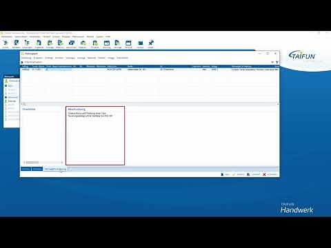 TAIFUN Wartung – Wartungsplan erstellen