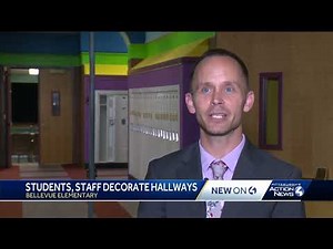 Students, staff decorate hallways at Bellevue Elementary