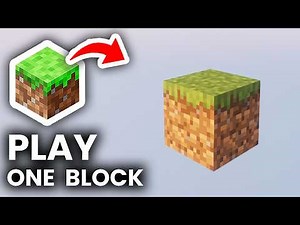 How To Play One Block In Minecraft - Step By Step