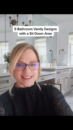 5 Bathroom Vanity Designs with a Comfortable Sit Down Area