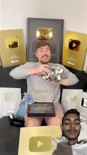 All My YouTube Play Buttons. #shorts #mrbeast