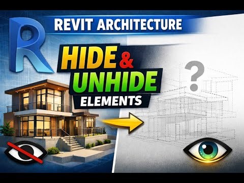 How to Hide & Unhide Objects in Revit | Easy Method