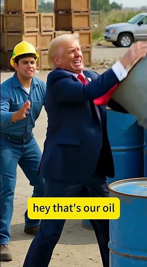 Trump：make oil great again 🏃‍♂️🛢️ #Shorts #AIArt