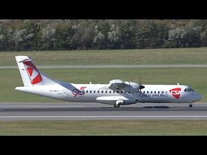 CSA Czech Airlines ATR 72 landing at Vienna Airport | OK-NFV
