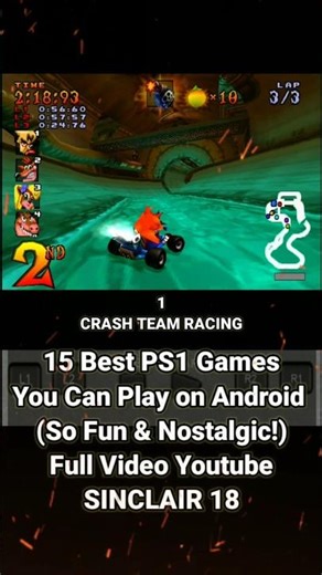 15 Best PS1 Games You Can Play on Android (So Fun & Nostalgic!)#games #shorts