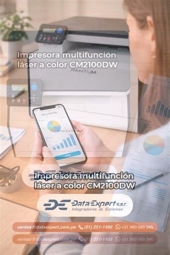 Pantum CM2100DW: impresión multifunción a color para tu empresa | Integradores de Sistemas