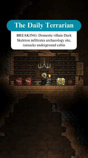 The Daily Terrarian | Terrarian authorities have elevated the mysterious Dark Skeleton up to Terraria's most wanted criminal after a stint that occurred sometime... | Instagram