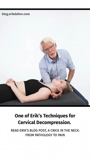 Cervical Decompression Technique In this week’s Technique Tuesday newsletter, blog post, and demonstration video we discuss clients who report, “I have a crick in my neck.” We know that this informal term can refer to a range of symptoms from general cervical stiffness, to complete immobility and unrelenting pain. We’ll discuss the progression from a “crick” through mechanical compression, chronic systemic inflammation, and the brain’s response to perceived tissue damage. Massage therapists and 