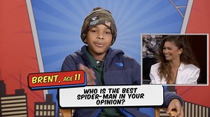 Tom Holland, Zendaya, Benedict Cumberbatch and Jacob Batalon answer questions from kids! #Throwback #SpiderMan | Jimmy Kimmel Live