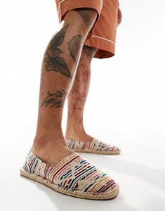 ASOS DESIGN espadrille in all over aztec canvas print | ASOS