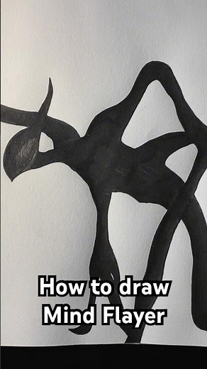 How To Draw The Mind Flayer From Stranger Things! #art #strangerthings #demogorgon #howtodraw