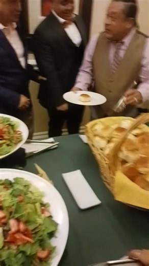 Last Nights Birthday Party for 100 Guests Menu of Dinner Roll Variety w/ butter Mixed Greens w/ candied pecans - fresh berries Steamed Rice Baked Rigatoni Pasta w/ marinara Penne Pasta w/ Alfredo sauce Teriyaki Salmon Roasted N.Y.Steak Whole Roasted Pig | All Occasions Catering - Ca