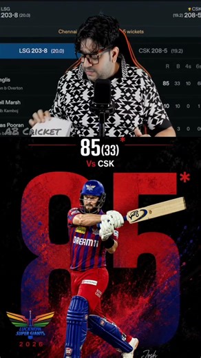 Josh Inglis 85(33) vs CSK 🔥 | Inglis Destroyed CSK Bowlers 💥 #shorts