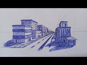 How to draw Buildings in 1-Point Perspective | Step-By-Step Tutorial.