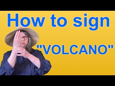 How To Sign VOLCANO — ASL Word Of The Day — Word 22