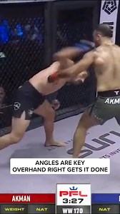 Angles & Overhands. How To Not Get Hit And Sleep Your Opponent 😤😮 #MMA #PFL #Knockout | PFL MMA Live