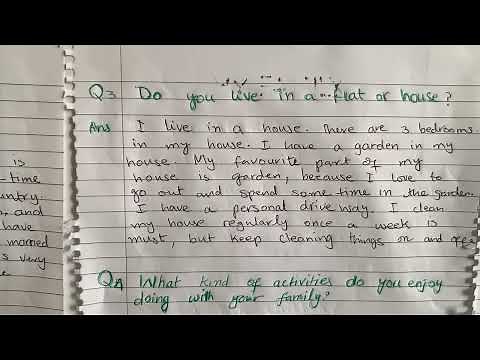 My family topic of B1 UK English test (07488586582)