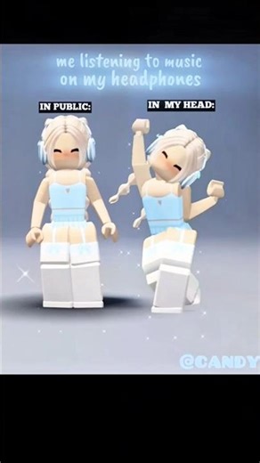 How i listen to music 😂 credits: vani #roblox #candy #robloxedit #robloxavatar