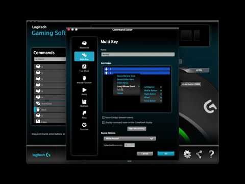 Logitech gaming mouse tutorial Part.1 Macros and autoclicker