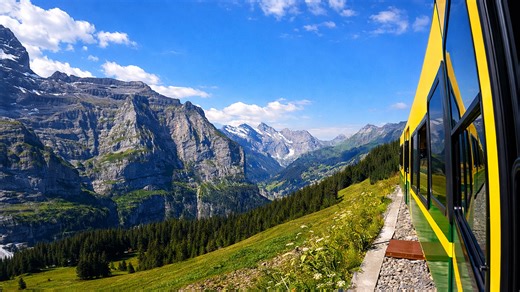 Have you seen the Swiss Alps like this by train?