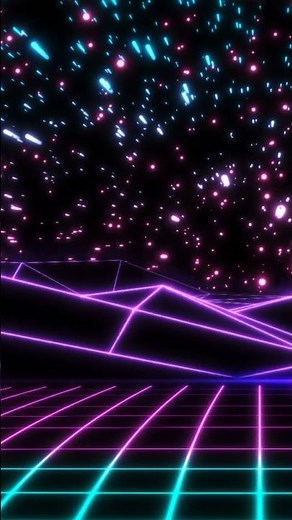 Infinite Abstract Neon Retro Wave Space Background Screensaver 4K #short #shorts #youtubeshorts