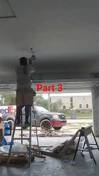 Install a new opener garage door part 3