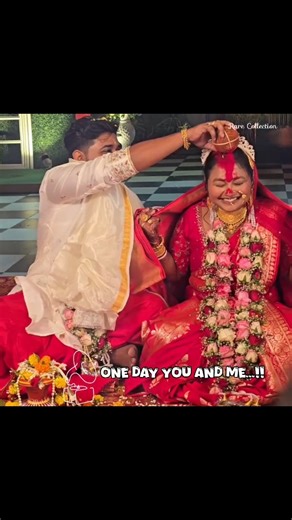 Rare Collection-The Wedding Story on Instagram: "One day you and me ❤️🥺🌍 . . #bengalwedding #bengaliweddingstagesbelikes #bengaliweddingvideos #bengaliweddingphoto #bengaliweddingritual #shidurdan #biyebari #biye #weddingdiaries #weddingblogger #weddingplanner #weddibgvideography #kolkatadiaries #lovestatus #brideinspiration #weddingrituals #viralvideos #weddingtraditional #kolkatadiaries #lovequotes"