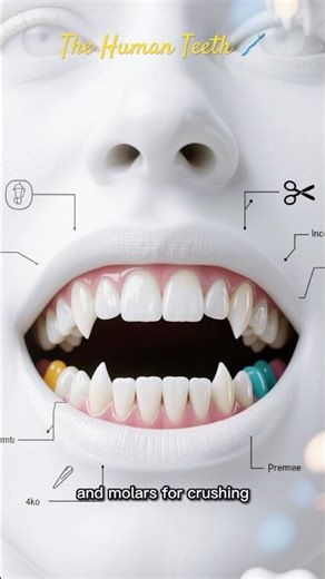🦷 Human Teeth | Types & Functions Explained | Medical Facts