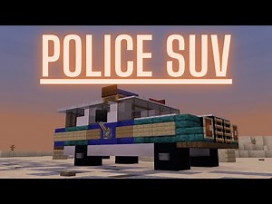 Minecraft: How to build a Police Car in Minecraft | Minecraft Police Car Tutorial