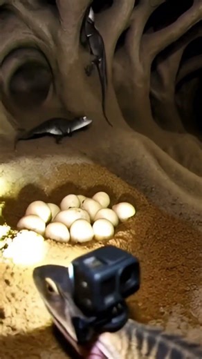 Tiny Lizard POV Inside a Hidden Underground World 🦎 | Micro Camera Footage #shorts