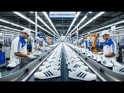 Inside the Adidas shoes Factory Process|How Millions of adidas shoes are made in factory
