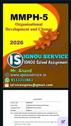 MMPH-5 Solved Assignment 2026 for January 2026 and July 2026 sessions #ignou #ignouassignment