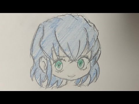 How to Draw Inosuke Hashibira Easy | demon slayer tiktok