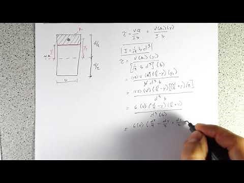 Shear Stress in a Rectangular Cross Section
