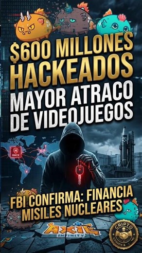 ¡ROBARON 600 MILLONES! 🎮💸 El Hackeo a Axie Infinity #CriptoCrimen #LazarusGroup #AxieInfinity