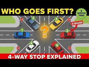 How to Navigate a 4-Way Stop SAFELY | Right of Way Rules Explained #driving #smithdriving #car