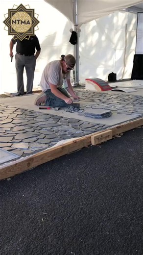 Did you know? #Terrazzo can be customized to evoke a range of aesthetics by merely varying the size of aggregate. The finest micro-aggregates through standard sizes of 0-2 (1/8 to 3/8 inch) create a minimal, monochromatic look. Aggregates larger than standard create more contrast in what is known as Venetian terrazzo. Higher contrast yet is created using irregularly shaped, randomly set, paver-like stone slabs embedded in cement or epoxy known as Palladiana terrazzo. #nationalterrazzo #palladian