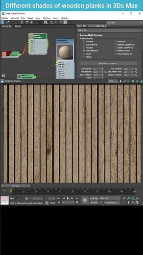 Creating Wooden Planks with Varied Shades Using Corona Multi Map | 3ds Max Tutorial #shorts #3dsmax