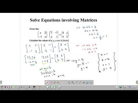 Matrix Equations and simple Applications