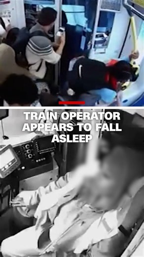 Video shows a train operator appearing to fall asleep while driving a crowded train at high speeds in San Francisco. The San Francisco Municipal Transportation Agency says the incident was caused by operator fatigue. | CNN