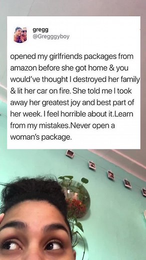 Opening the package is the best part #greenscreensticker