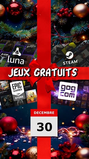 Dandy on Instagram: "JEUX GRATUITS (30/12/25) - Le recap' quotidien des jeux PC gratuits ! Si vous souhaitez soutenir l'émission et si vous ne voulez rater aucun épisode, pensez à vous abonner et à liker la vidéo, merci ! #freegames #jeuxgratuits #gaming #steam #epicgames #gog #luna Liste des jeux: https://store.epicgames.com/fr/p/viewfinder-61691c https://store.steampowered.com/app/3273680/Supercar_Evolution_2025/ https://store.steampowered.com/app/4178290/Hivefront_TD/ https://store.steampower