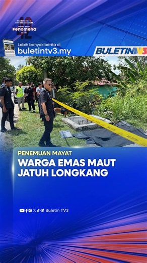 Pihak polis mengklasifikasikan kes kematian seorang lelaki warga emas yang mayatnya ditemui oleh sekumpulan kanak-kanak di dalam sebuah longkang di Jalan Merbau Kudung, Sungai Dua, Pulau Pinang, pagi semalam sebagai kes mati mengejut. #matimengejutakhirzaman #SungaiDua #PulauPinang #PDRM #SDR #BuletinTV3