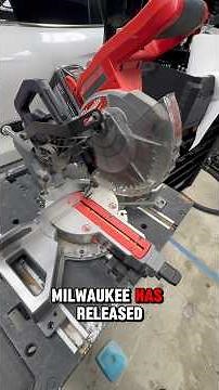 Milwaukee’s M18 7.25” Compound Miter Saw! Light and Perfect. #work #gear #tools