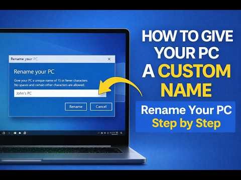 💻✏️ How to Rename Your PC | Give Your Computer a Custom Name (Step-by-Step)