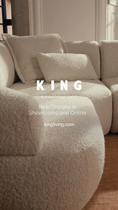 Introducing the Aura Sofa. Curvaceous and versatile, the sculptural form delivers style and exceptional comfort. Perfect for compact living, the modular design adapts to your space with ease. Available in Showrooms and online. | King Living | Facebook
