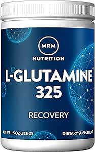 MRM Nutrition L-Glutamine | 5000mg | Recovery | Amino Acid | Muscle Support | Immune + Gut Health | Fermented | 65 Servings