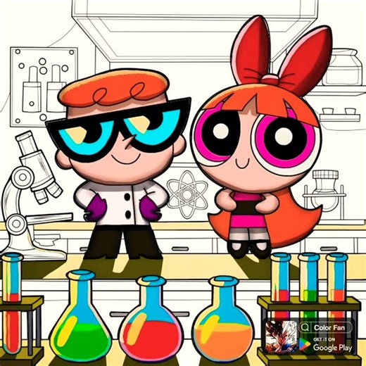 Dexter X Blossom (1996 - 2013) Dexter The Powerpuff Girls Hero From Color Fan